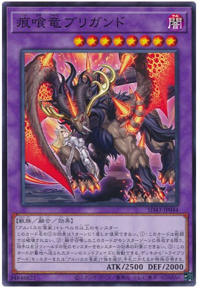 遊戯王 痕喰竜ブリガンド[SDモンスター か行][ノーマル]