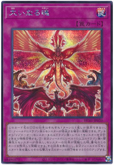遊戯王 大いなる魂[HC01][HC01-JP020][シク]