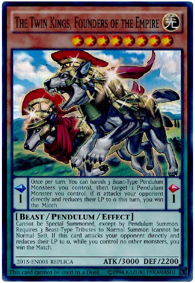 遊戯王 The Twin Kings, Founders of the Empire(開封済み)[特別限定　さ行][2015-EN003][スーパー]