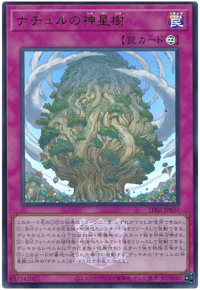遊戯王 ナチュルの神星樹(決闘者伝説ロゴ入り)[SD罠 な行][TDS2-JP037][ウルトラ]