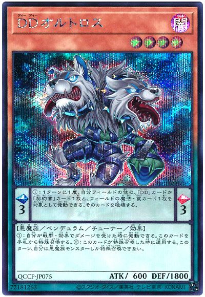 遊戯王 DDオルトロス[QCCP][QCCP-JP075][シク]