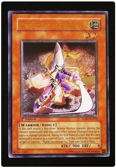遊戯王 ミスティック・ソードマン LV2(アジア版)[アジア版][SOD-AE011][アルティメット]