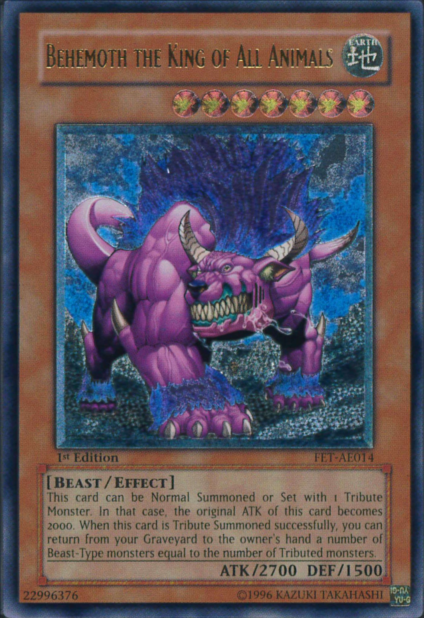 遊戯王 百獣王 ベヒーモス(アジア版)[アジア版][アルティメット]
