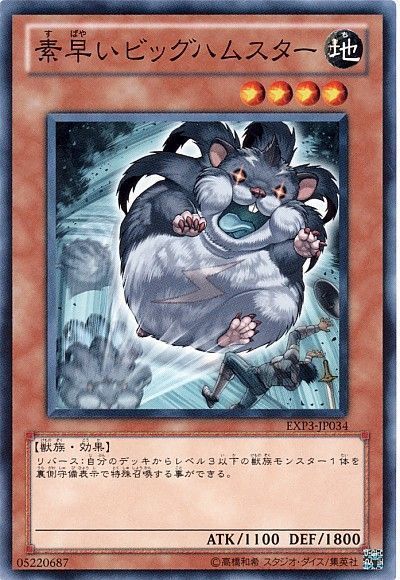 遊戯王 素早いビッグハムスター[EXP3][EXP3-JP034][ノーマル]